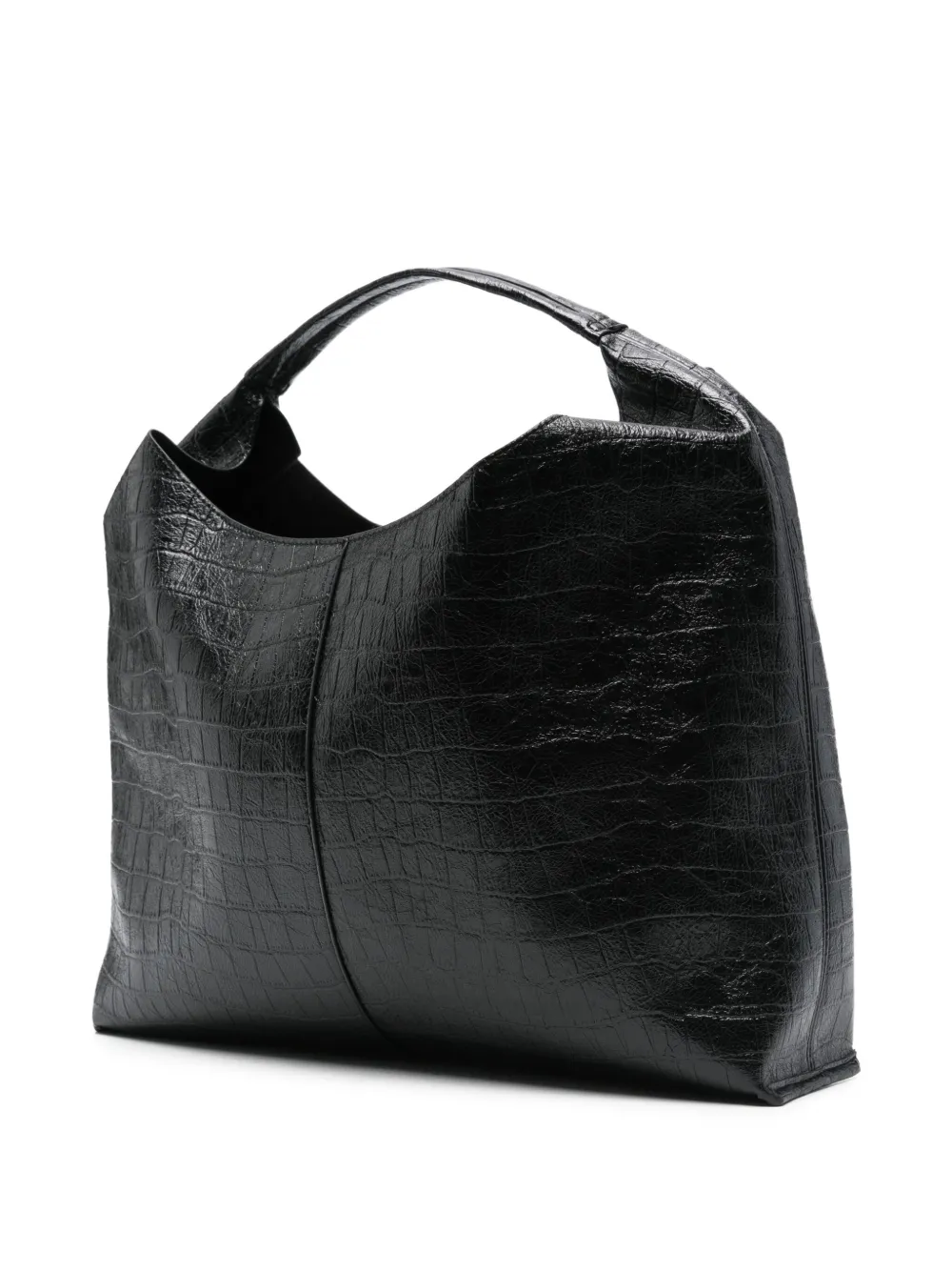 Ermanno Firenze Coco Print Hobo Tote Bag In Black