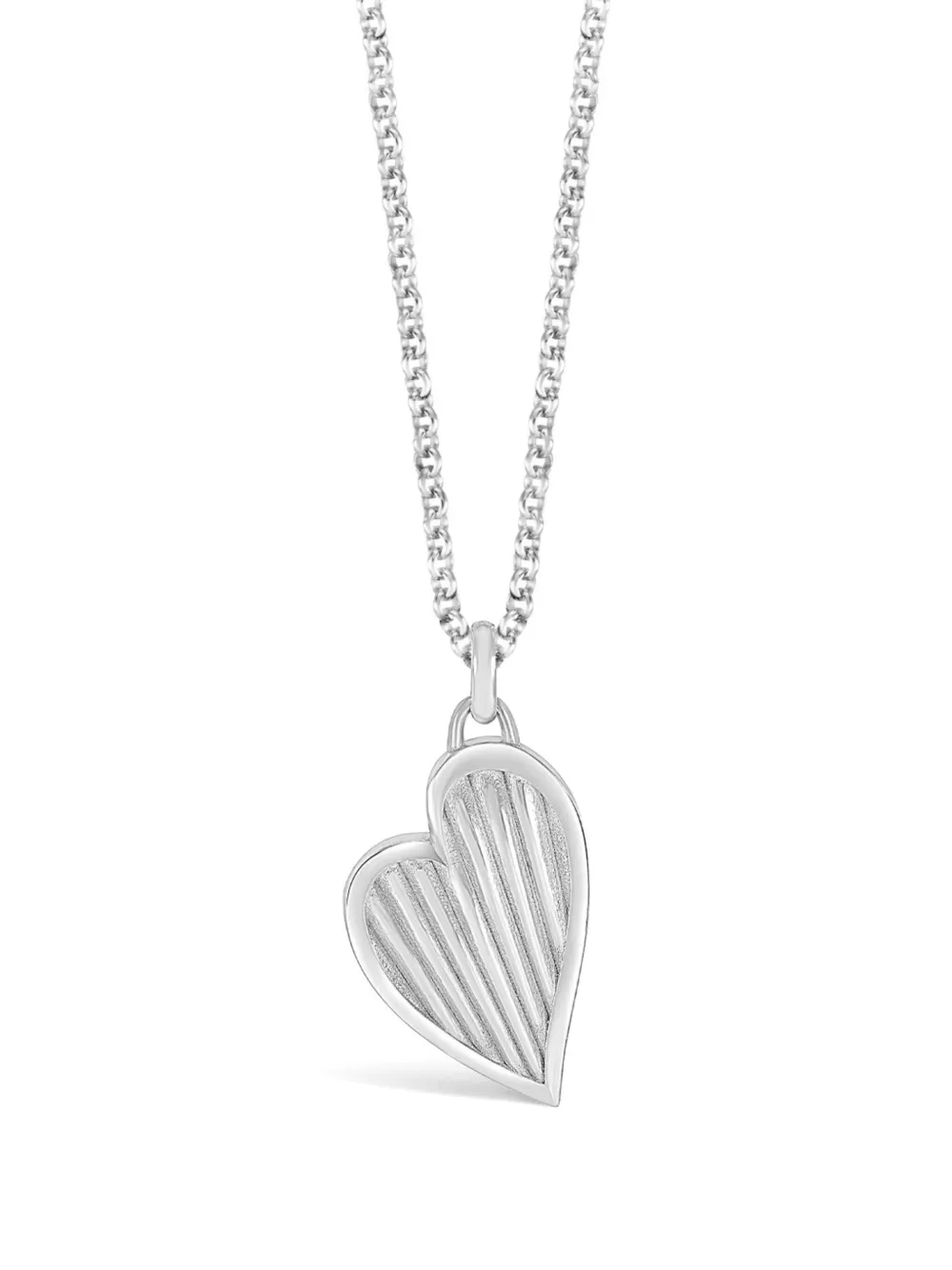 Dower & Hall Heart-pendant Necklace In Metallic