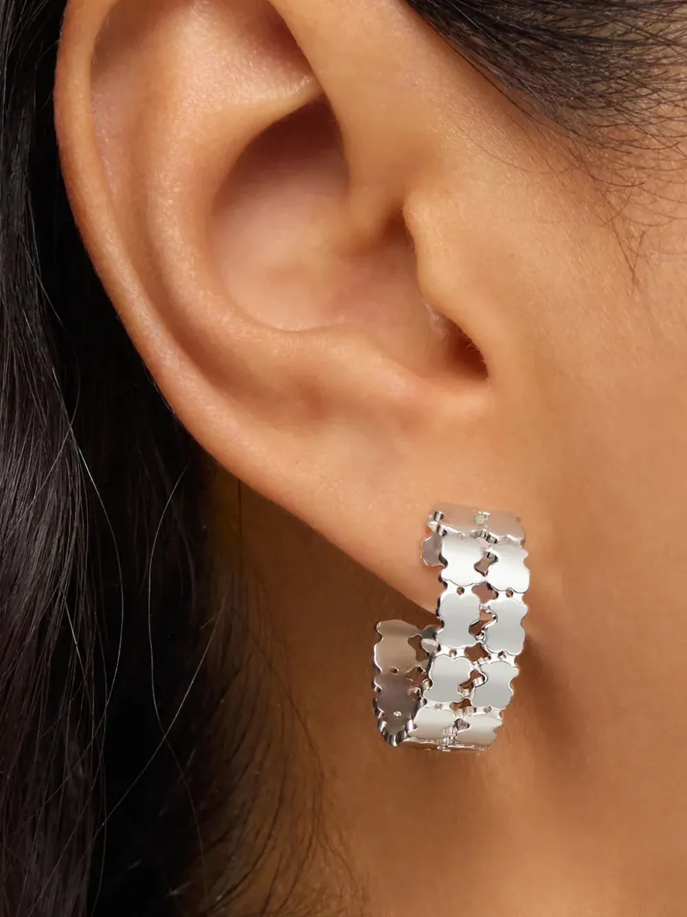 TOUS Sweet 40s hoop earrings - Zilver