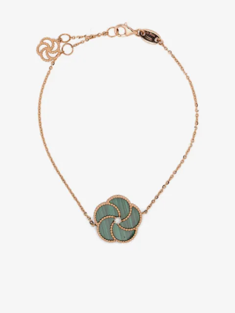 LA PRIMA GIOIELLI 18K rose gold flower diamond bracelet