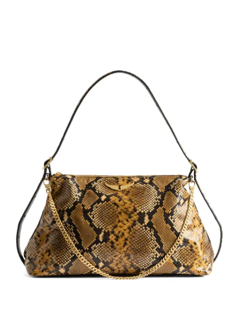 Zadig&Voltaire Jim Wild python-effect shoulder bag