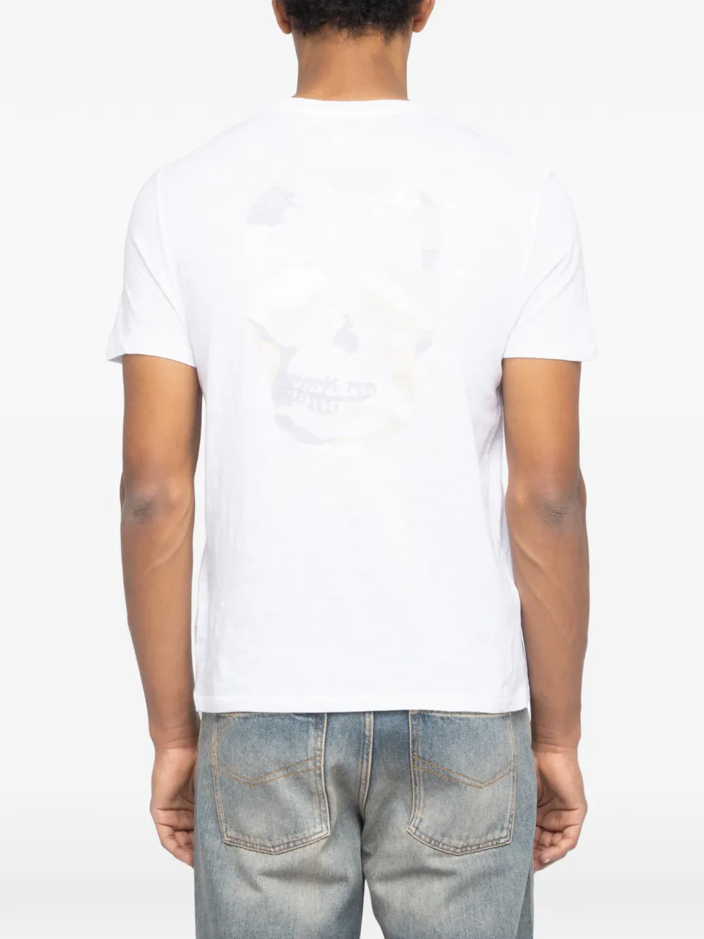 Zadig&Voltaire Stockholm T-shirt met borstzak Wit