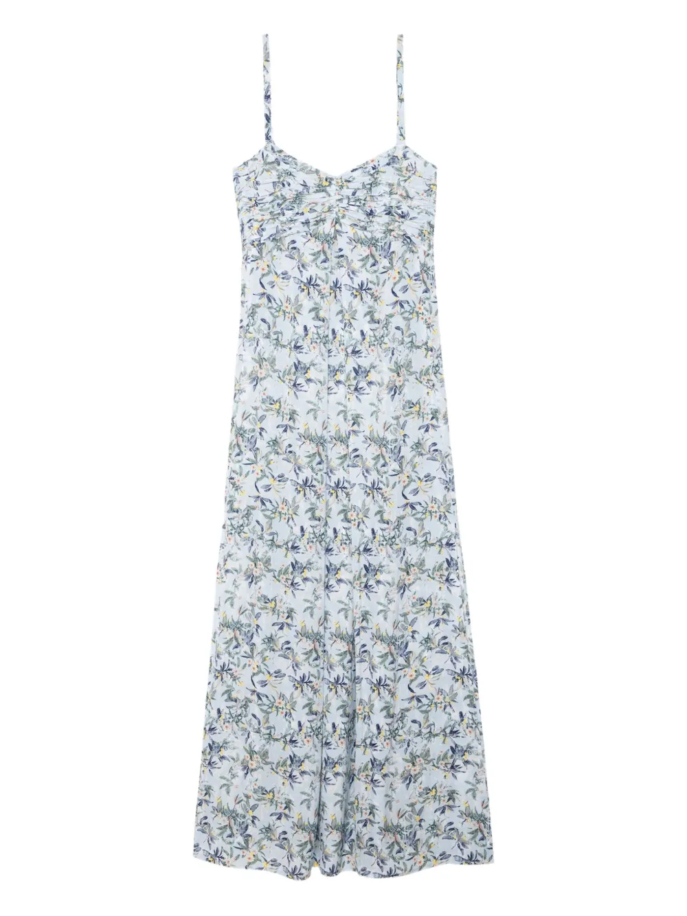 Zadig & Voltaire Floral-pattern Maxi Dress In Blue