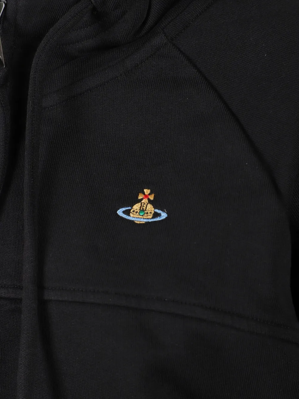 Vivienne Westwood Zip-up Hoodie In Black