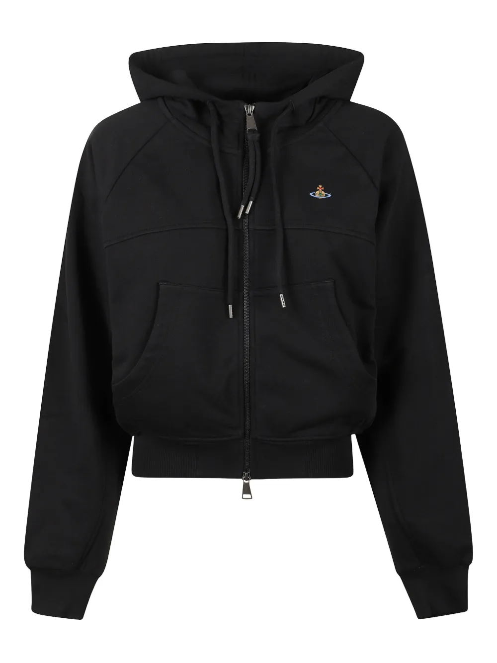 Vivienne Westwood Zip-up Hoodie In Black