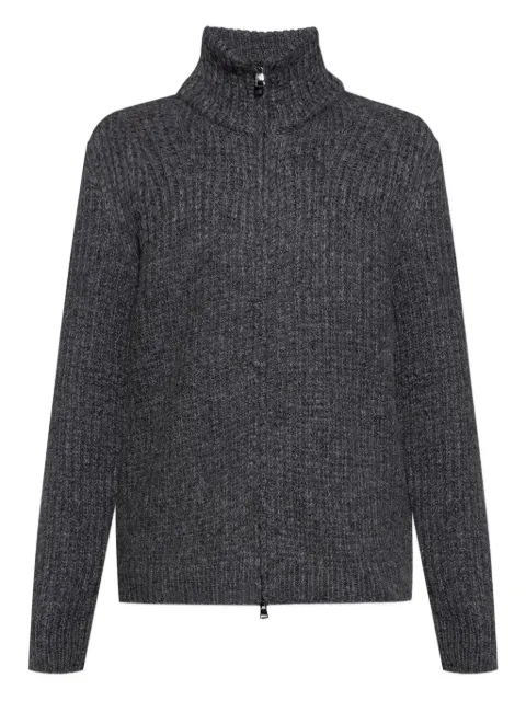 Moncler zip-up ribbed cardigan