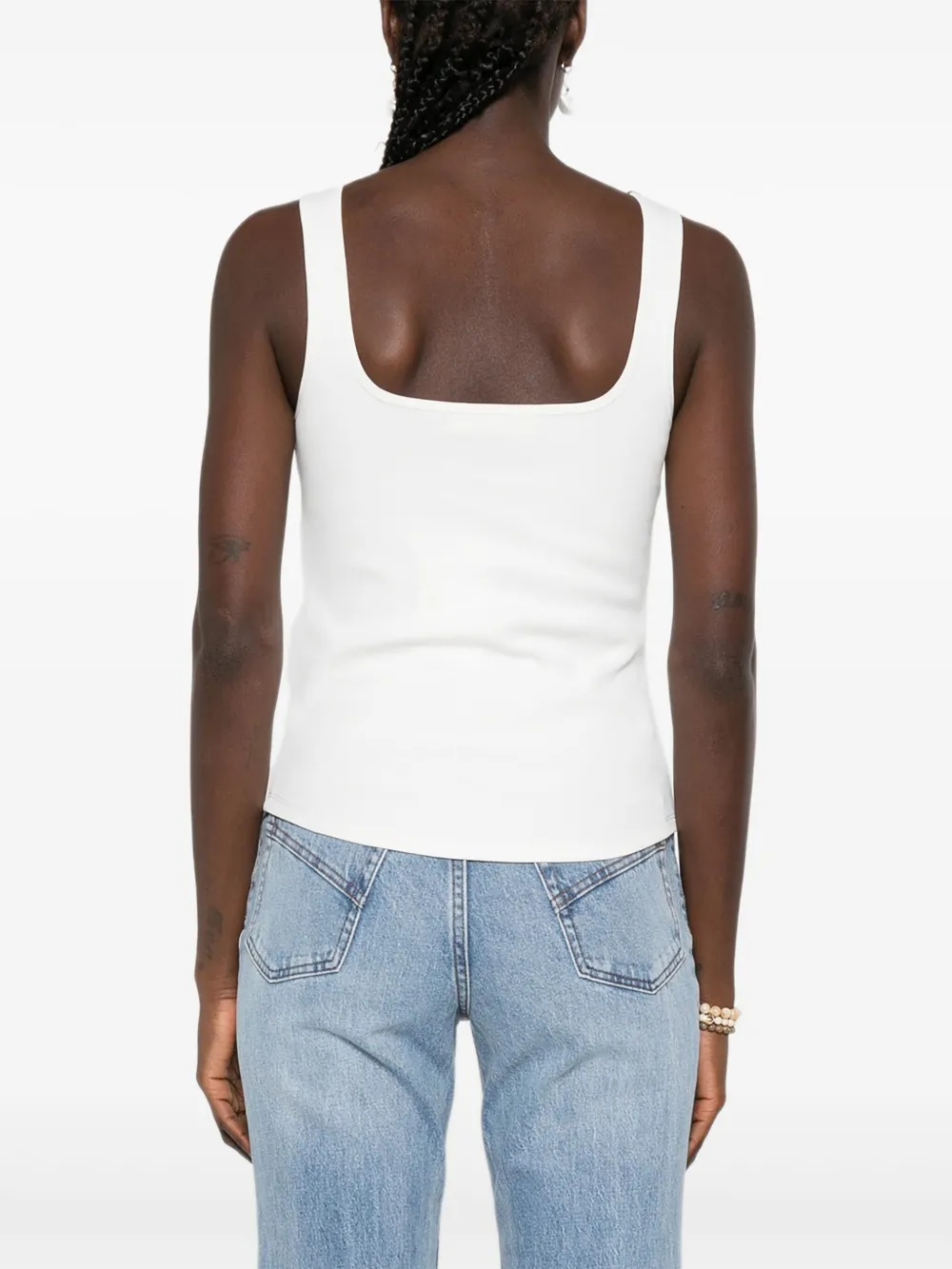 ZIMMERMANN embellished neckline top Wit