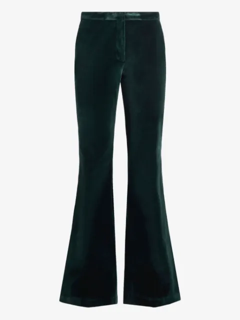 ETRO velvet flared trousers
