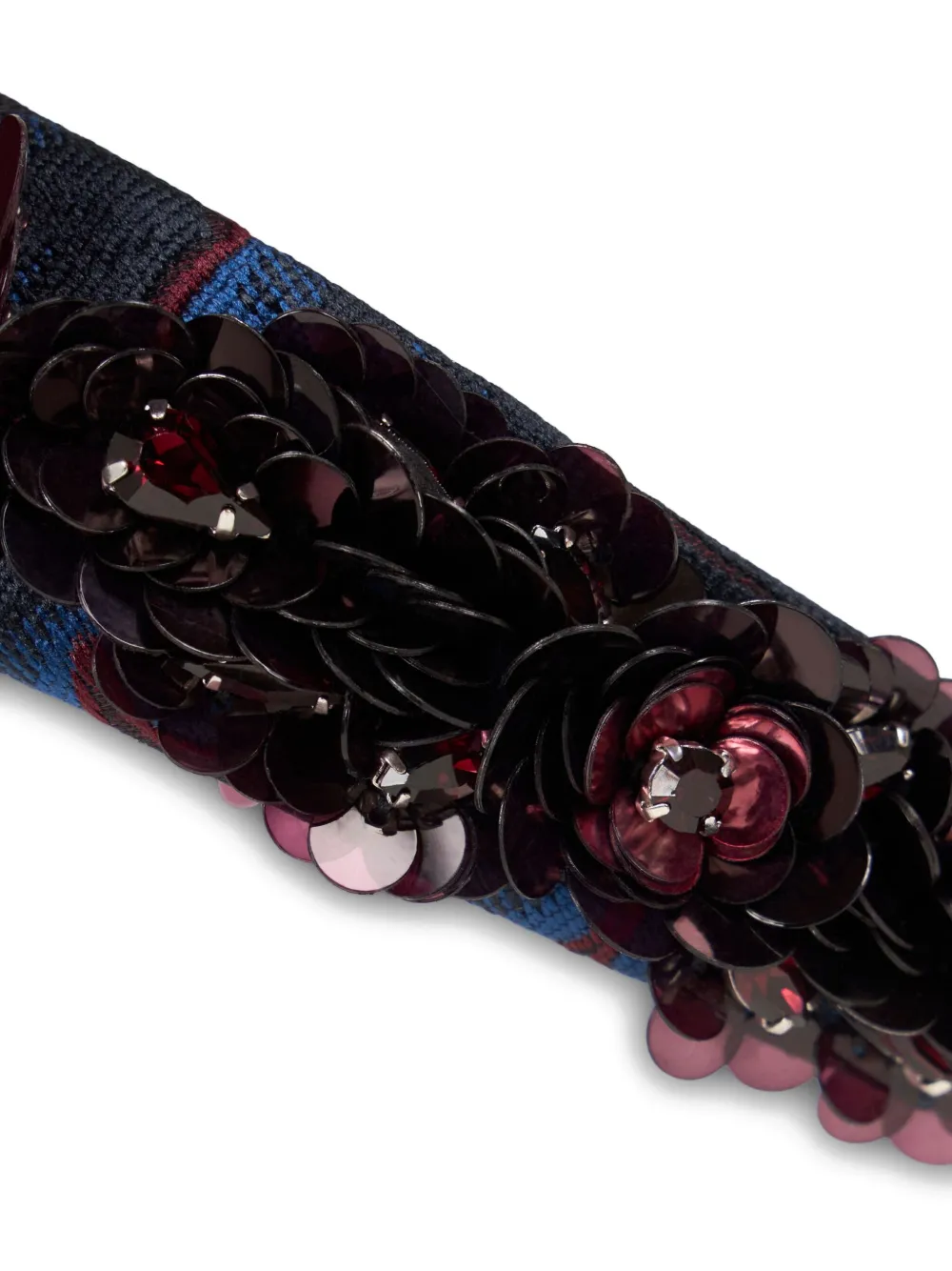 ETRO Haarband verfraaid met pailletten en jacquard Blauw