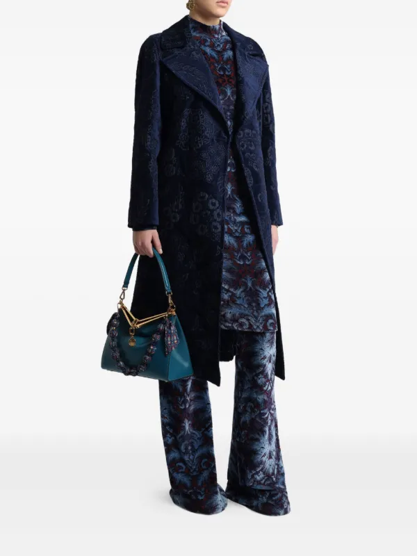 T*J様 ETRO エトロ　コート　イタリア製　ブルー ETRO フローラル コート | ブルー | FARFETCH JP
