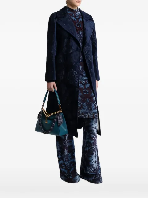 ETRO chenille Jacquard floral coat