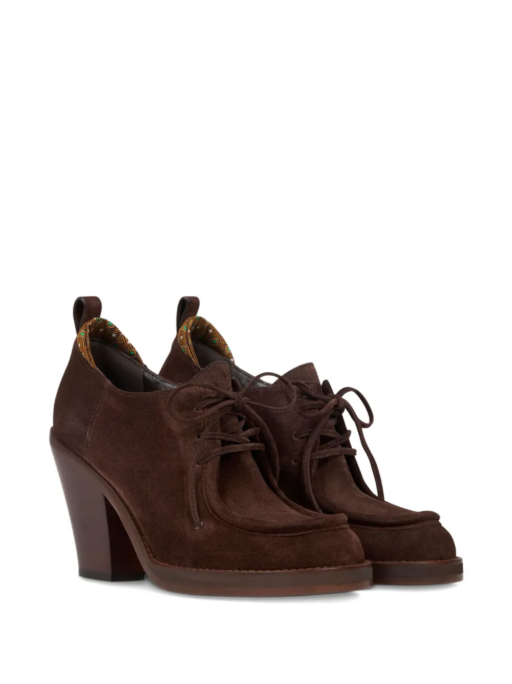 ETRO 75mm suede pumps Brown