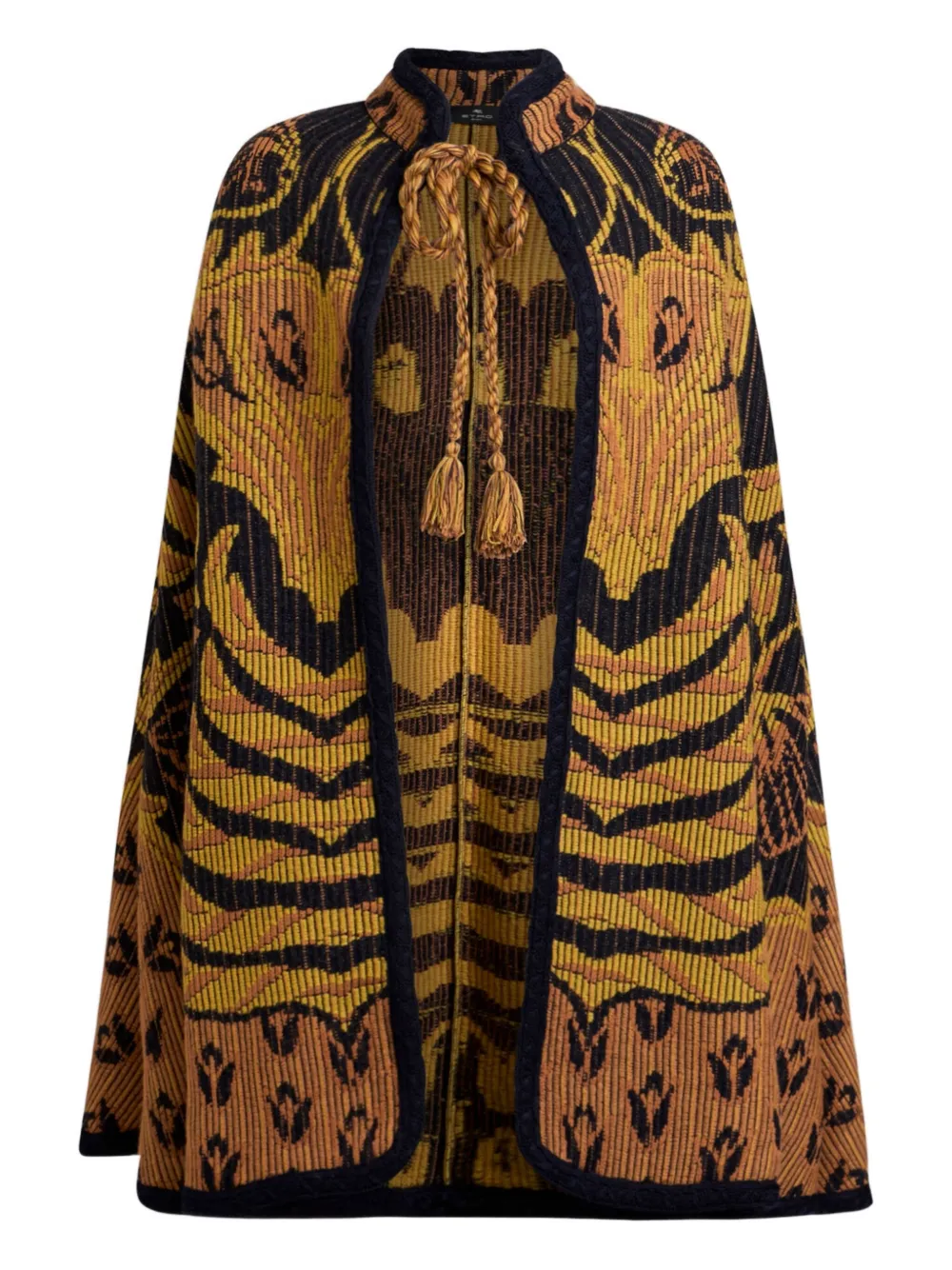 ETRO jacquard-pattern cape | Yellow | Image 1