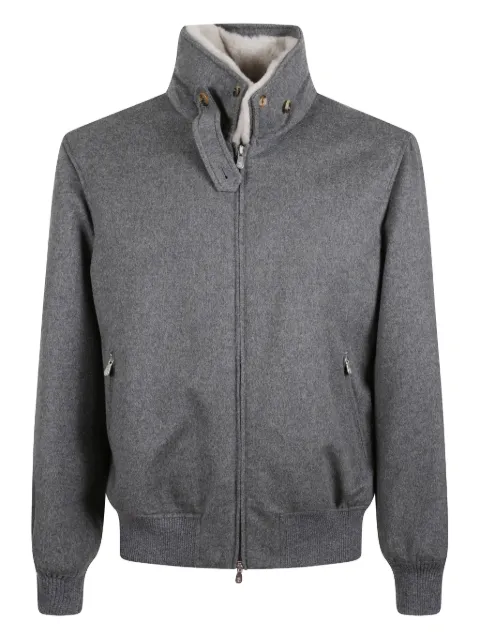 Brunello Cucinelli button zip coat