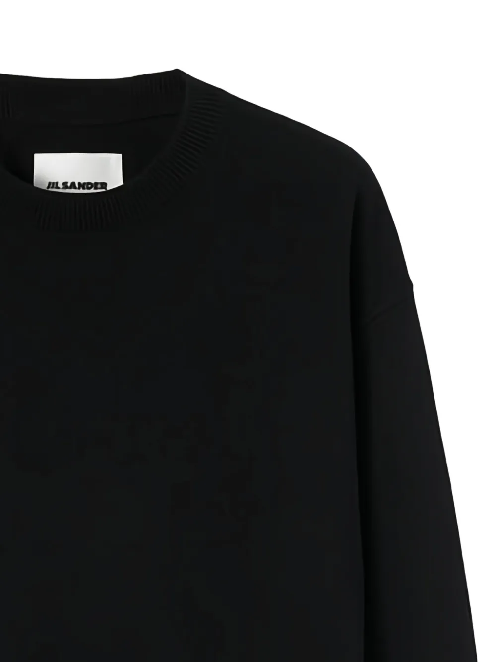 Jil Sander Trui met ronde hals - Zwart