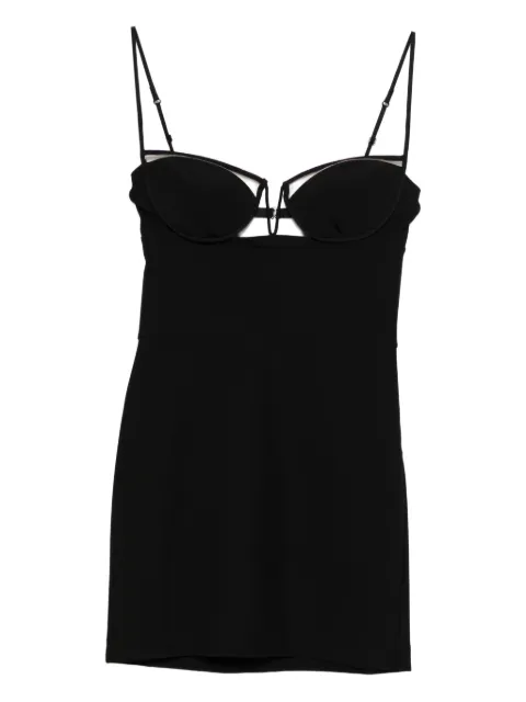 Nensi Dojaka vestido corto con aberturas