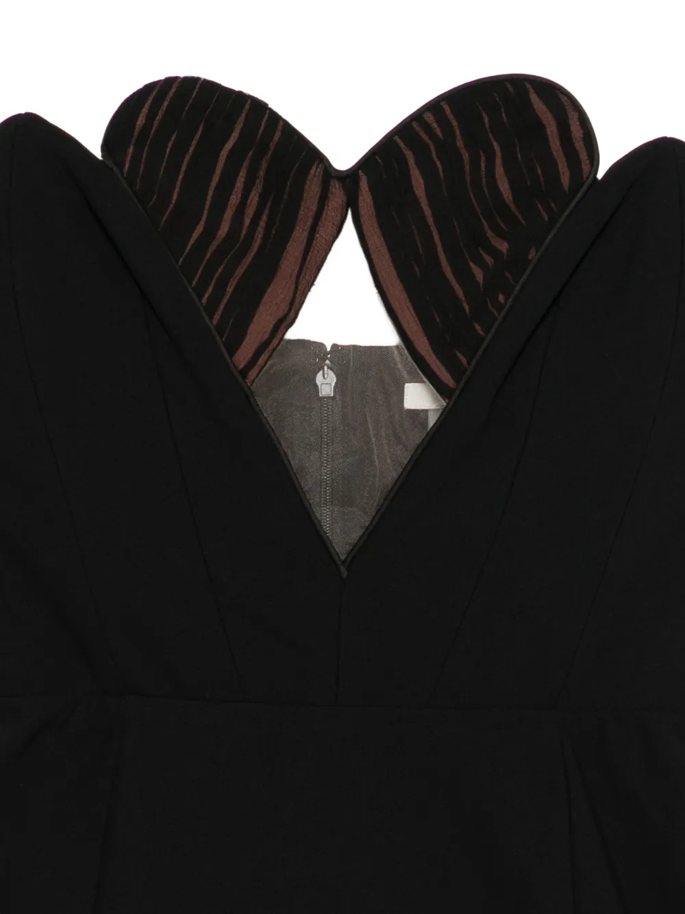 Nensi Dojaka Strapless jurk Zwart