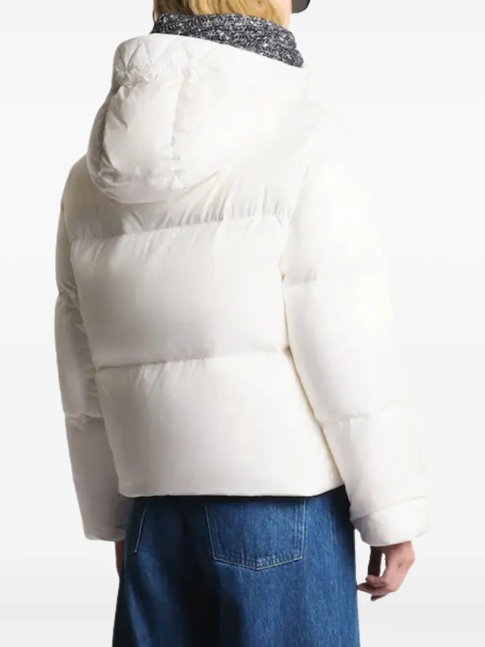 Fay Hooded Puffer Coat In White