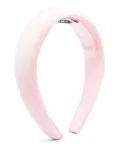 Moschino Kids logo-embroidered headband - Pink