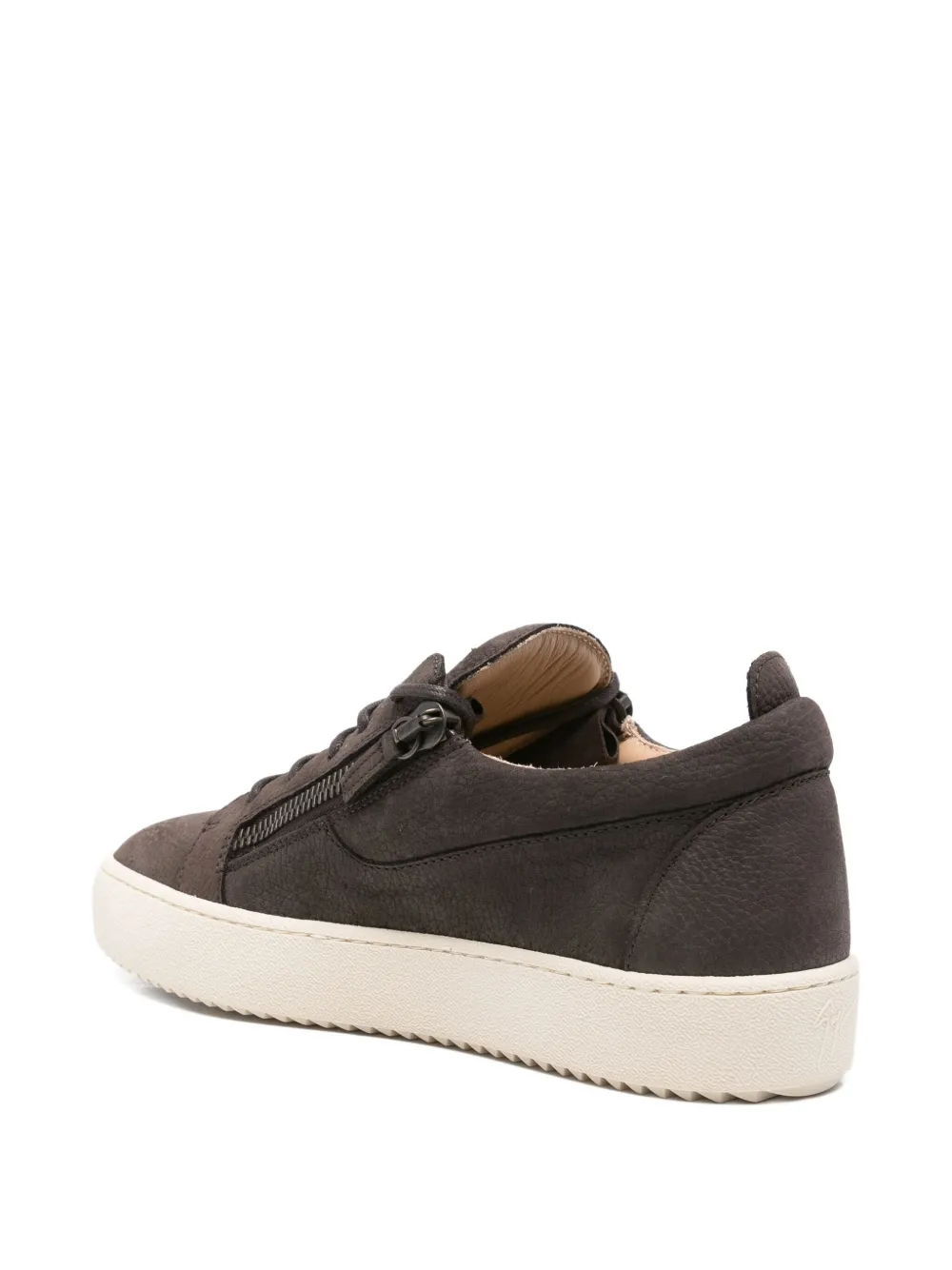 Giuseppe Zanotti lace-up leather trainers Brown