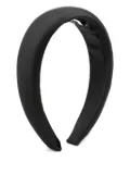 Moschino Kids embroidered padded headband - Black