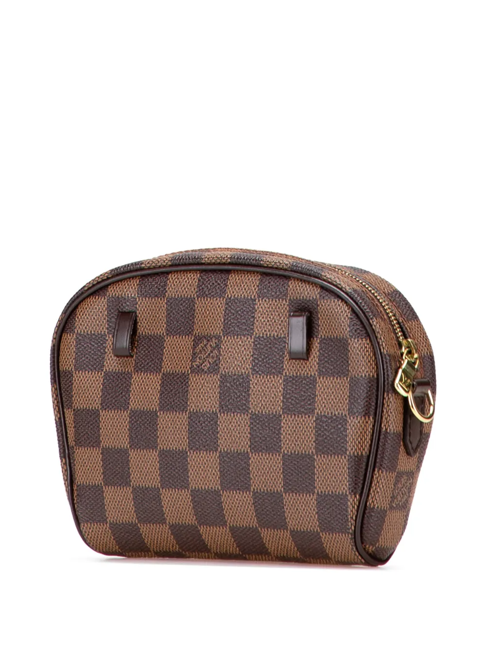 Pre-owned Louis Vuitton 2003 Damier Ebene Ipanema Pochette Crossbody Bag In Brown