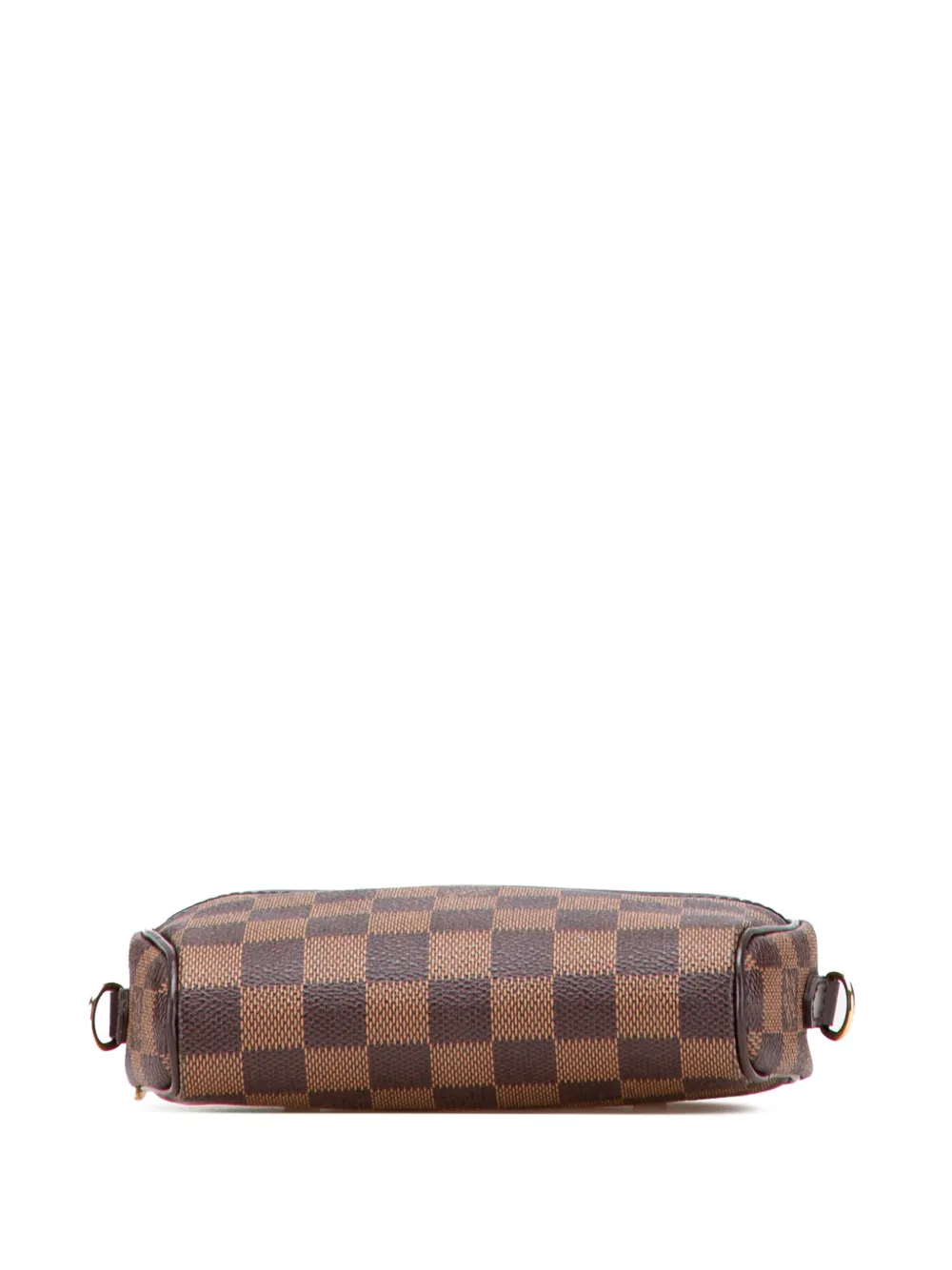 Pre-owned Louis Vuitton 2003 Damier Ebene Ipanema Pochette Crossbody Bag In Brown