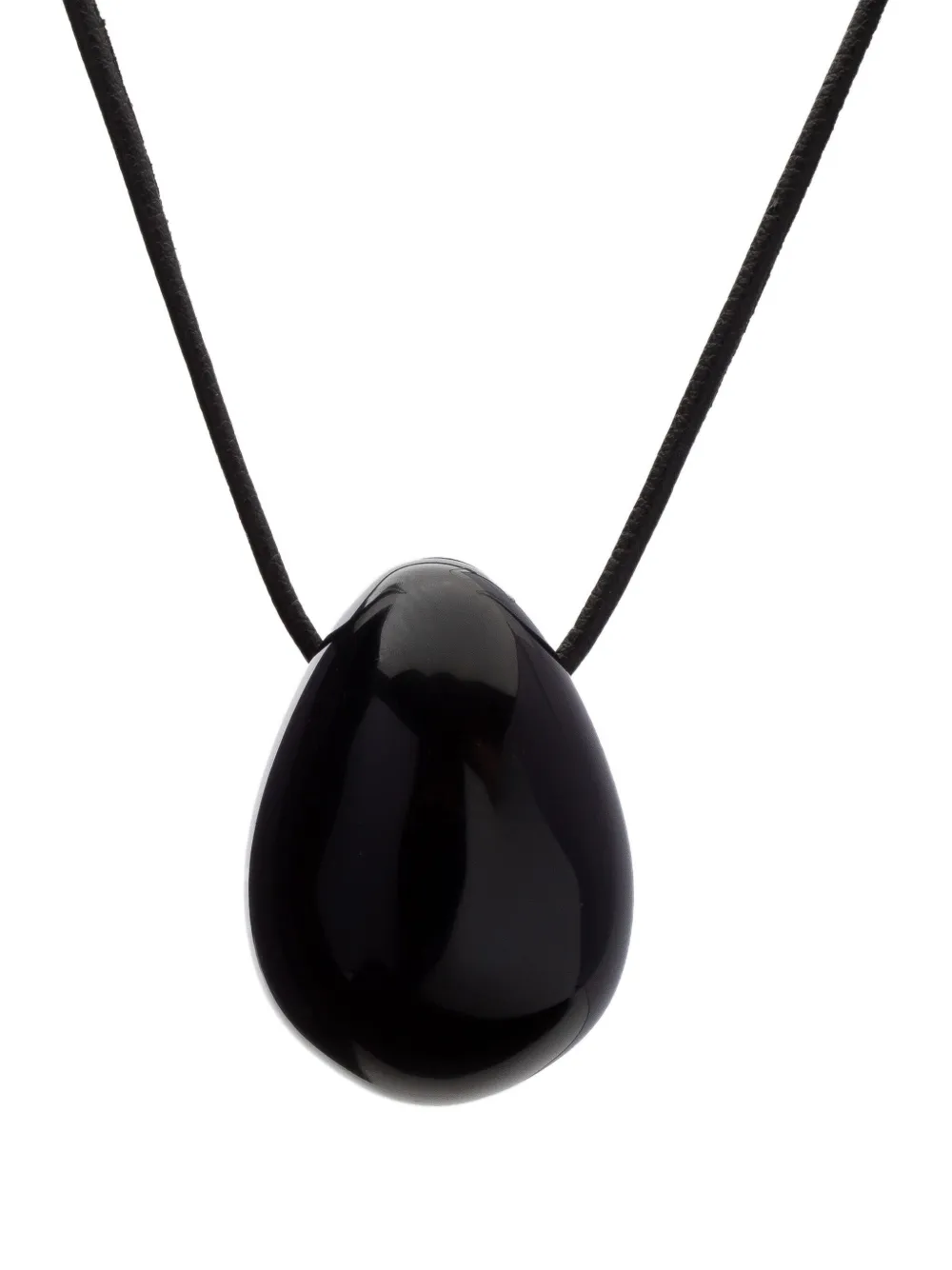 Sophie Buhai Silver Everyday Egg Onyx Necklace In Black