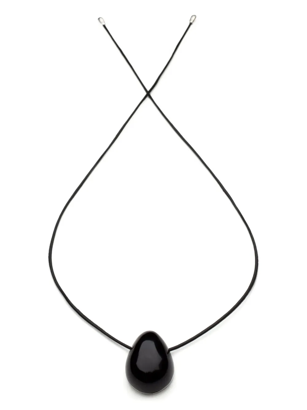 Sophie Buhai Silver Everyday Egg Onyx Necklace In Black
