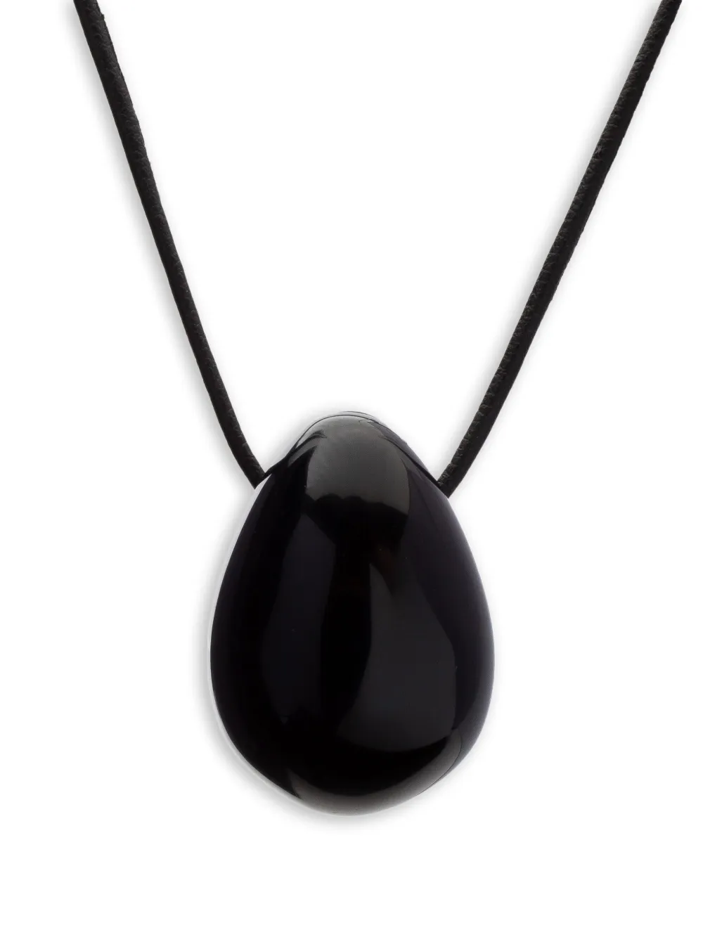 Sophie Buhai silver Everyday Egg onyx necklace - ブラック Sophie Buhai silver Everyday Egg onyx necklace - ブラック