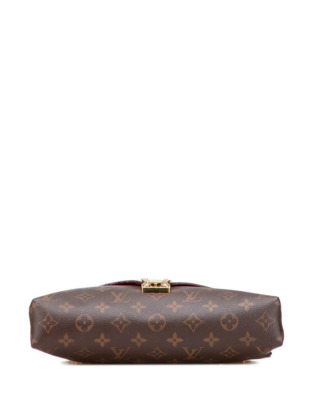 Pre-owned Louis Vuitton 2016 Monogram Pallas Chain Shoulder Bag In Brown