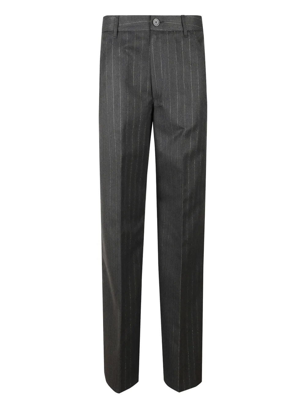 Dondup Pinstripe Trousers In Gray