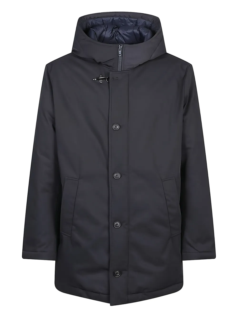 Fay button hooded jacket | Blau | Image 1