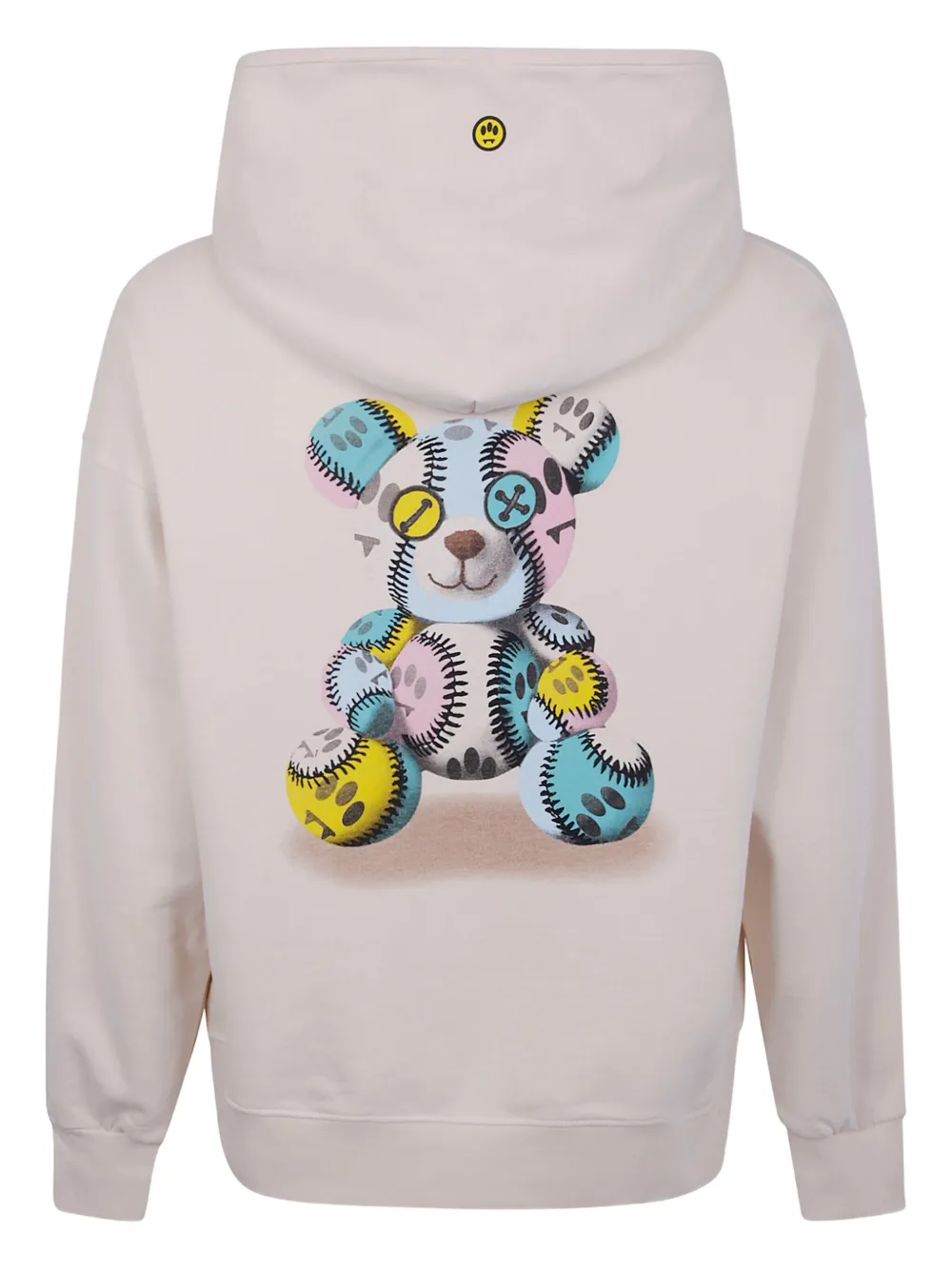 Barrow Teddy-print Hoodie In Neutral