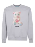BARROW teddy-print crew-neck sweatshirt - Grey