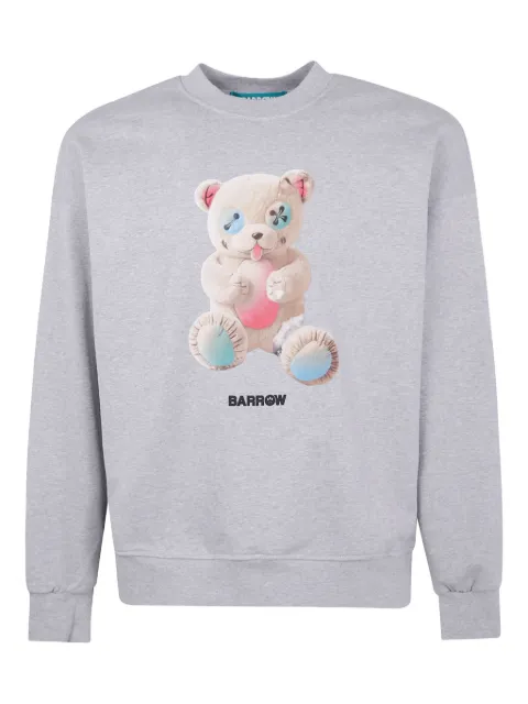 BARROW teddy-print crew-neck sweatshirt