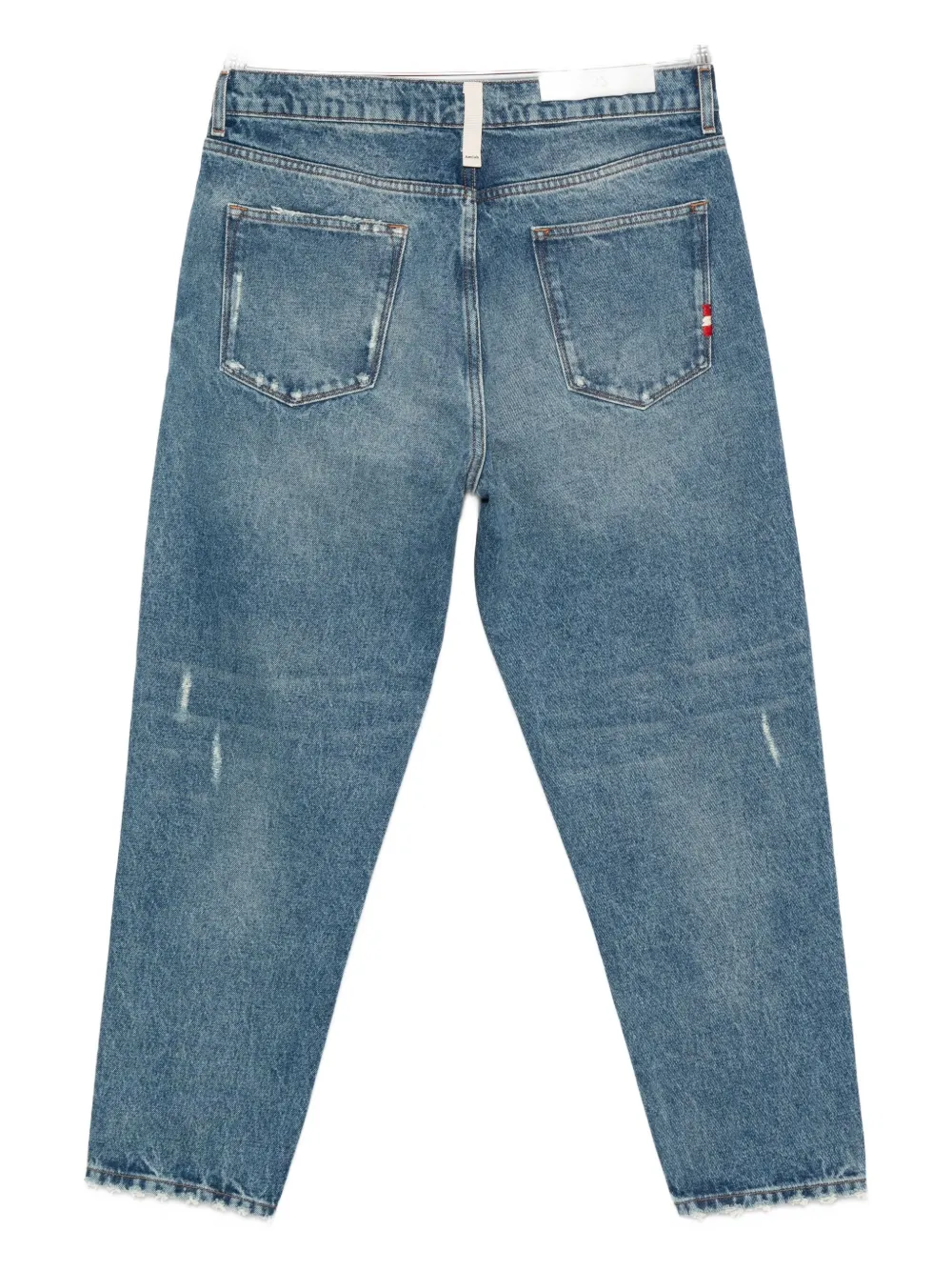 Amish Classic Blue Denim Jeans In Blue