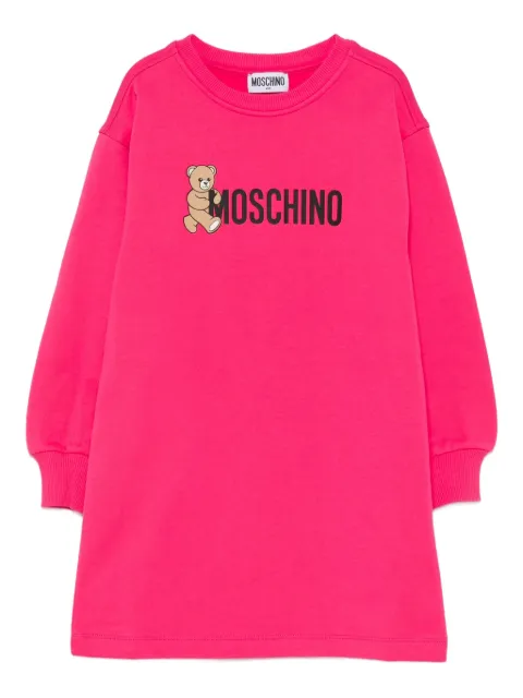 Moschino Kids teddy-print dress