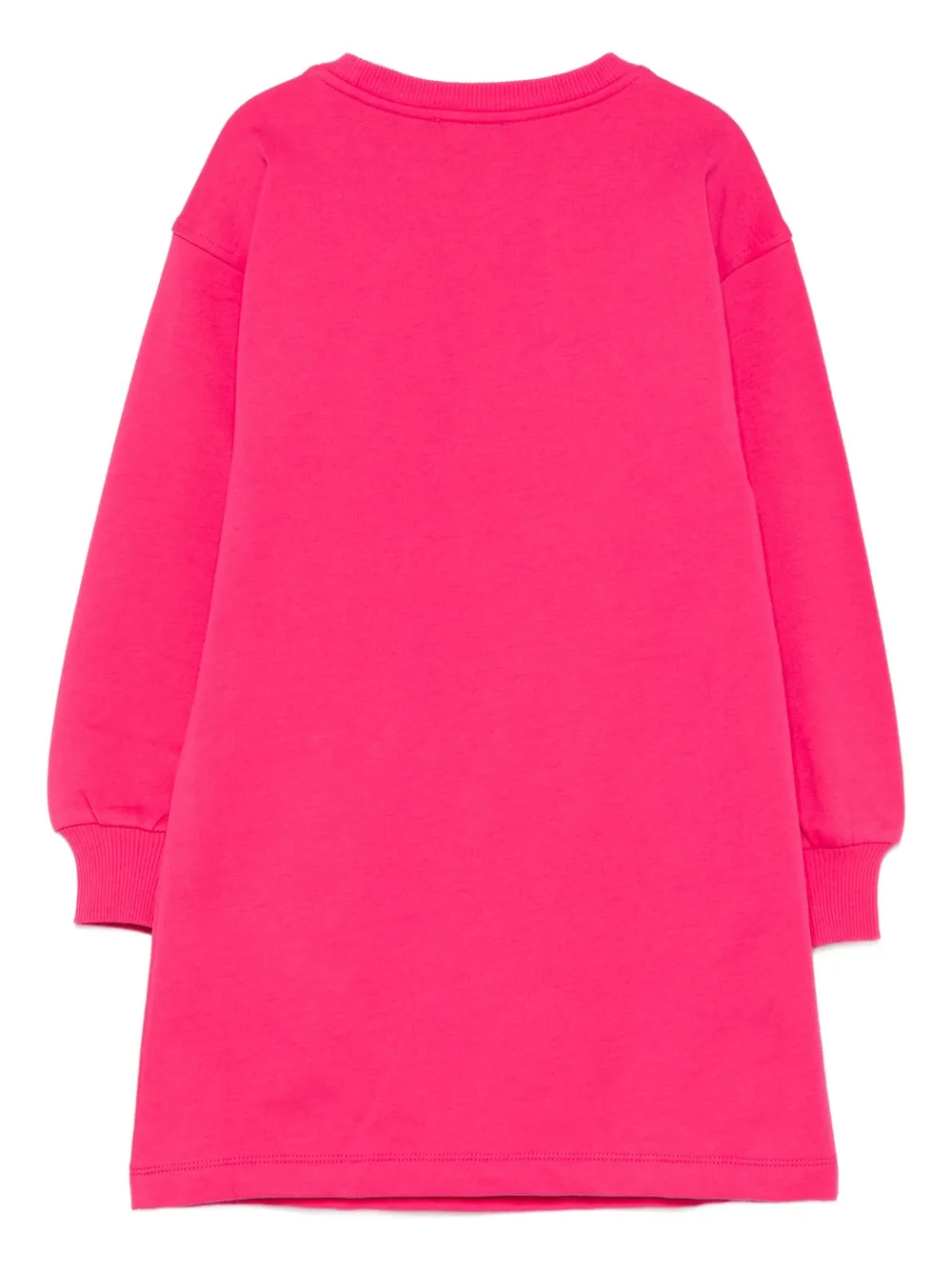 Moschino Kids teddy-print dress Roze