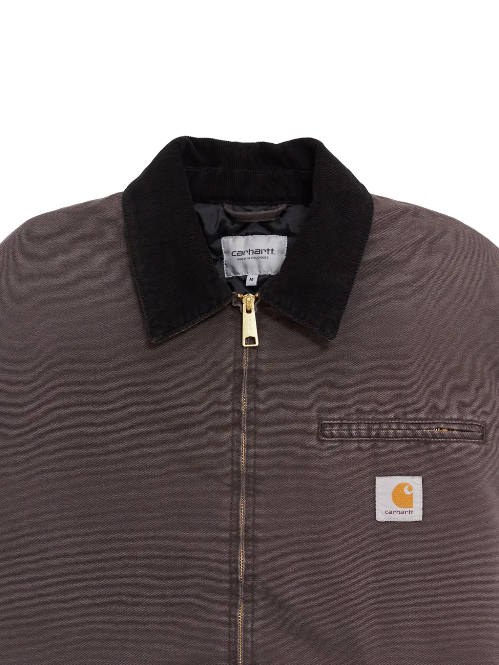 Carhartt Winter Og Detroit Jacket Aged Canvas Tobacco In Gray