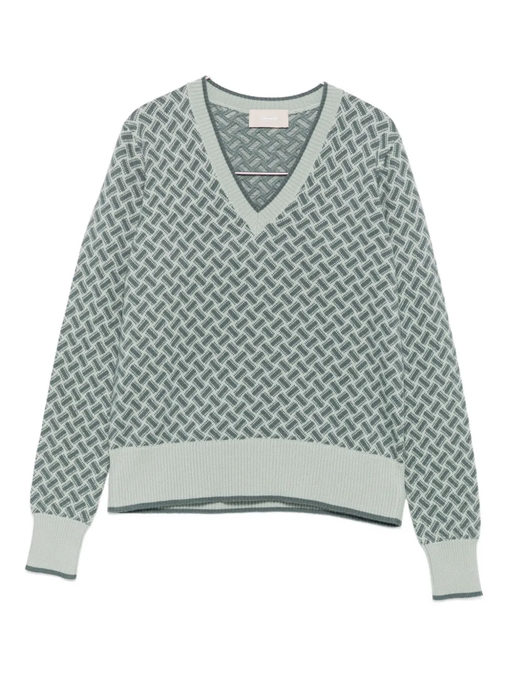 Drumohr V-neck Sweater In Green