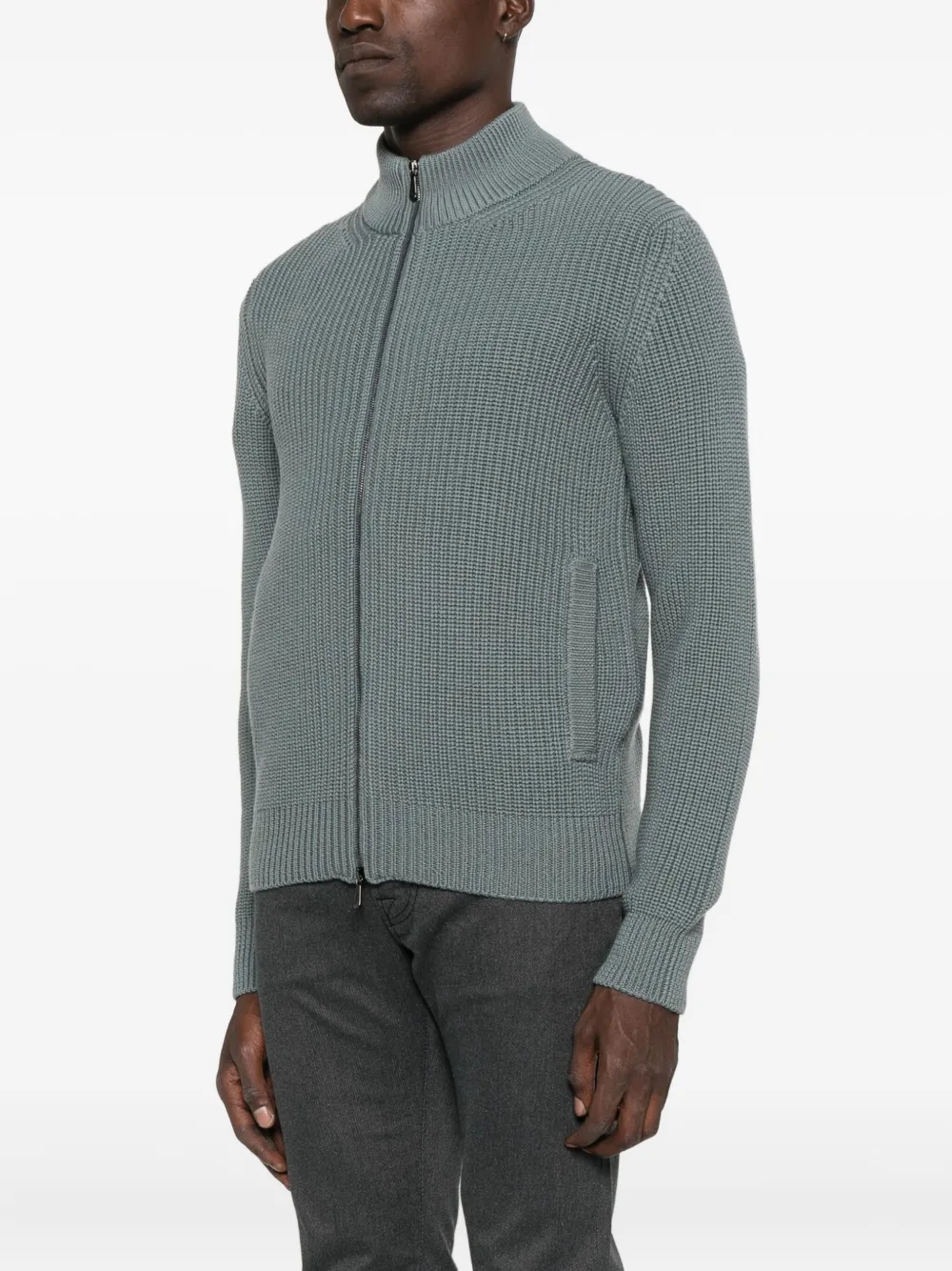 Drumohr Vest met rits Blauw