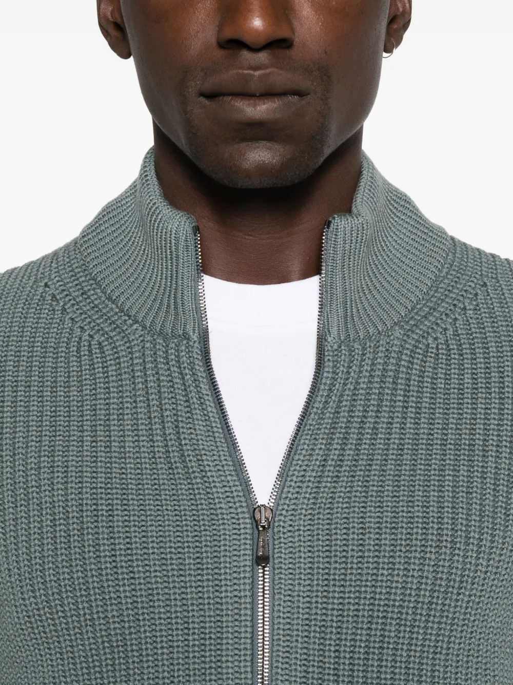 Drumohr Vest met rits Blauw
