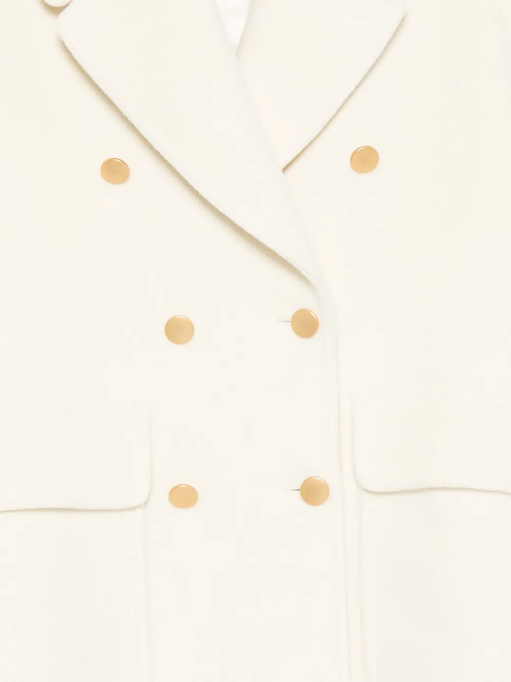 Tagliatore double-breasted patch-pocket coat Beige