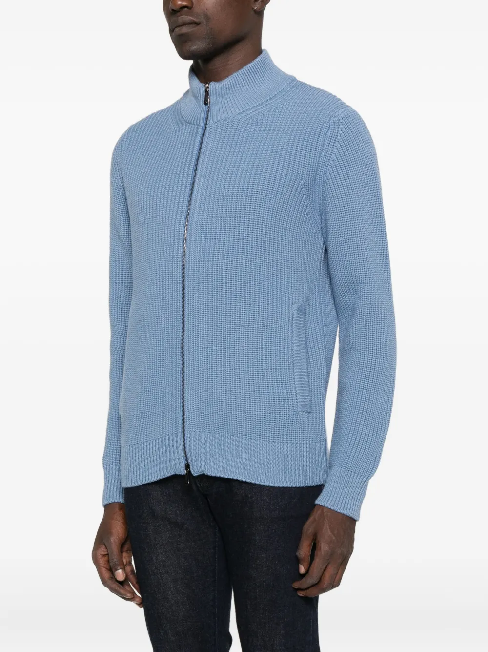 Drumohr Vest met rits Blauw