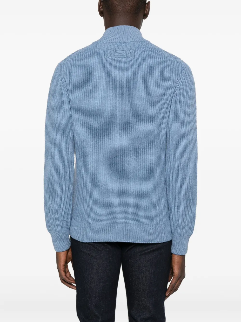 Drumohr Vest met rits Blauw