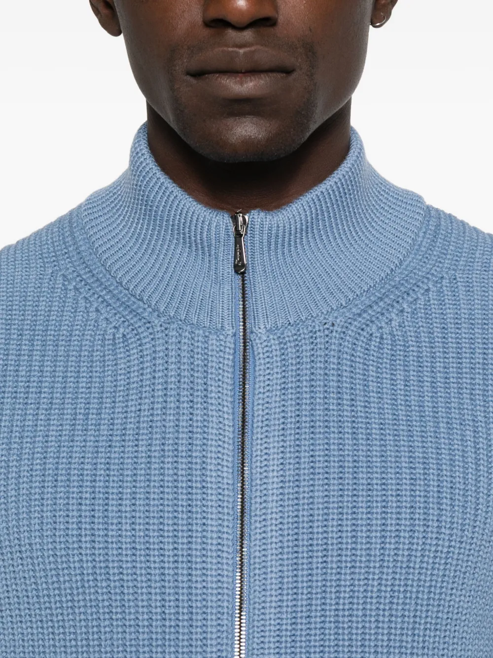 Drumohr Vest met rits Blauw