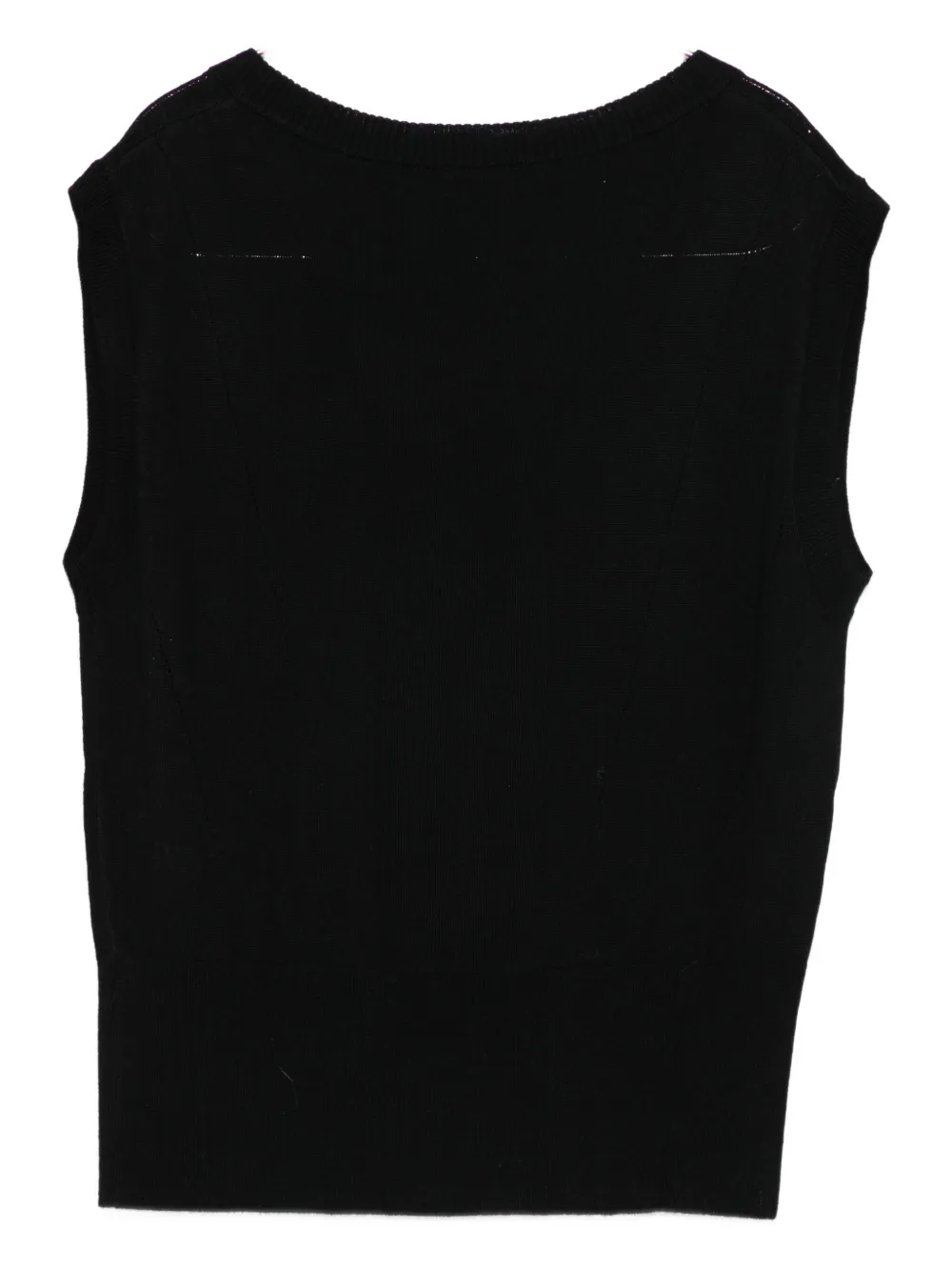 Patrizia Pepe Gilet met V-hals Zwart
