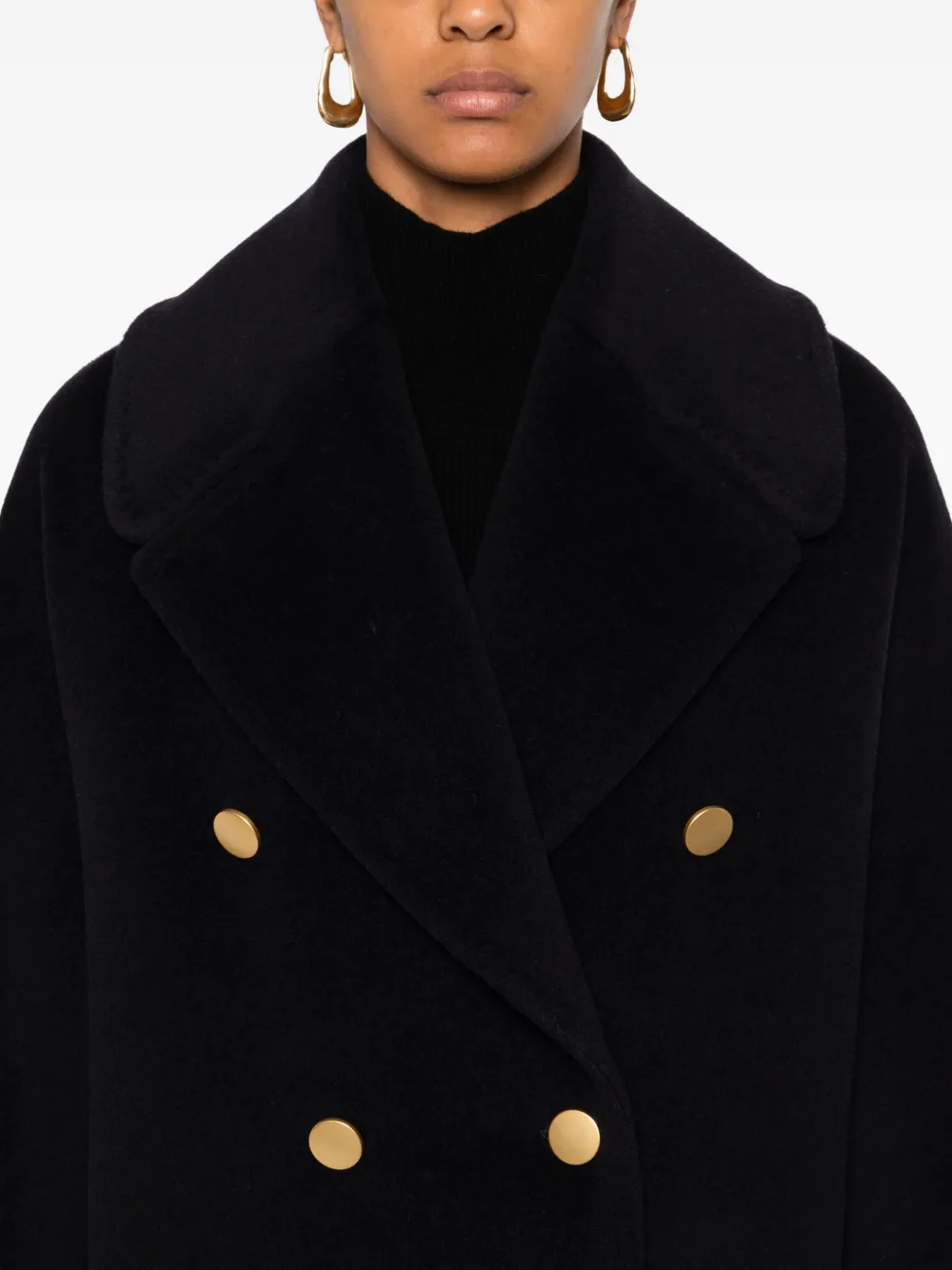 Tagliatore double-breasted patch-pocket coat Blauw