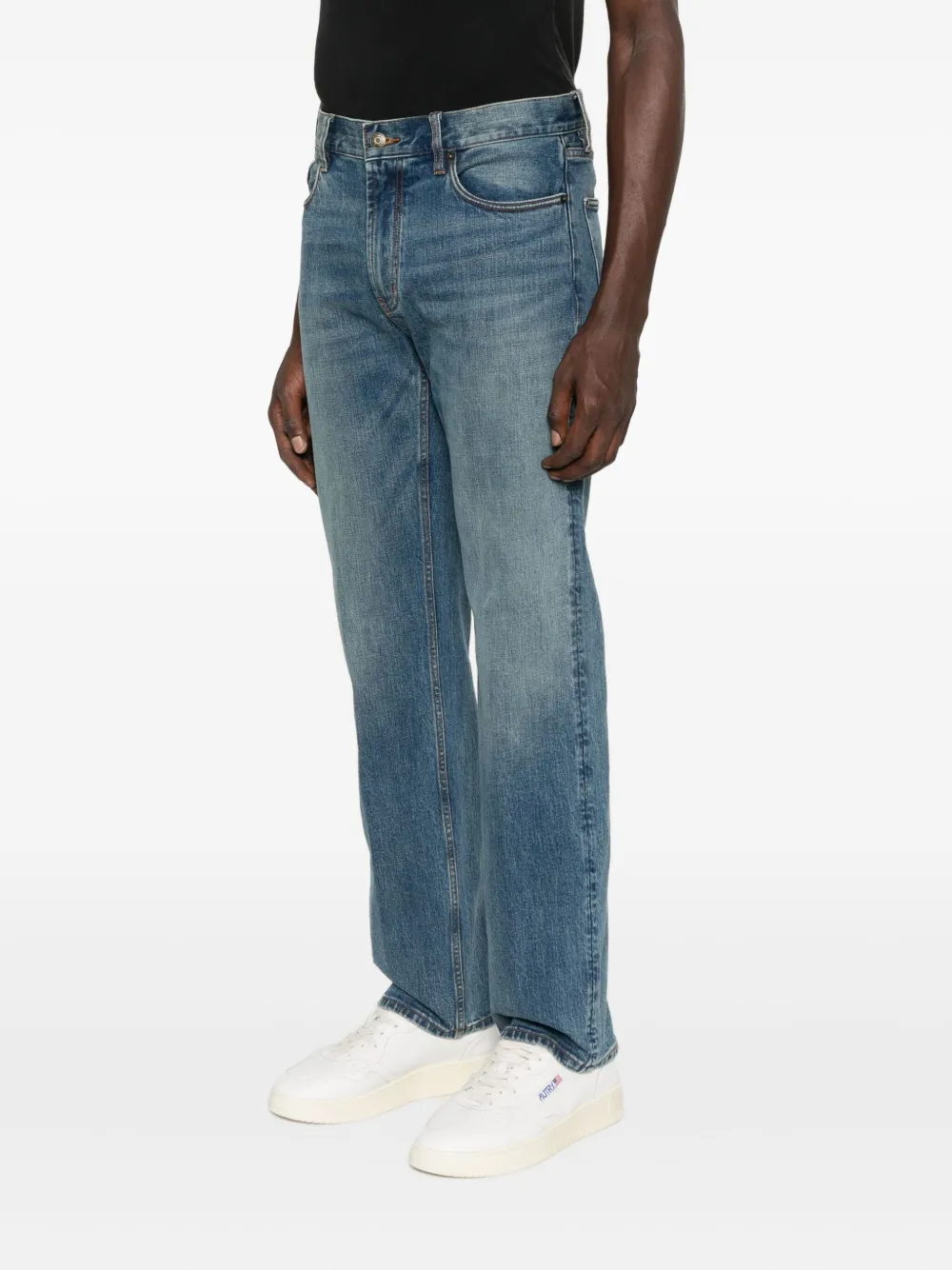 Emporio Armani cotton-ble3nd denim jeans Blauw